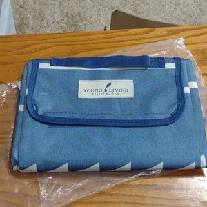foldable picnic ground blanket Young Living 50" x 60" polyester carry ha…